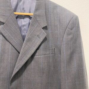 Zagato Men's Signature Collection Wool Blend Suit Blazer - 40S